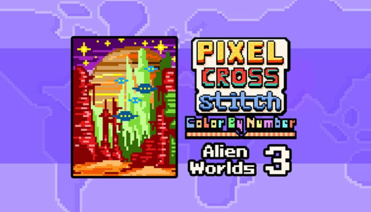 Pixel Cross Stitch: Alien Worlds Pack 3