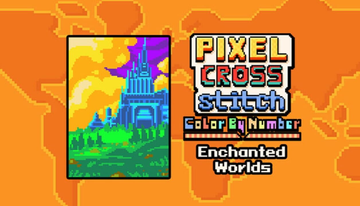 Pixel Cross Stitch: Color by Number - Enchanted Worlds Pack