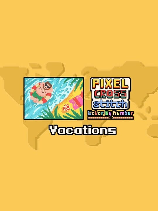 Pixel Cross Stitch: Color by Number - Vacations Pack