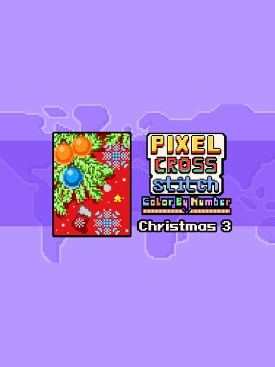Pixel Cross Stitch: Color by Number - Christmas Pack 3